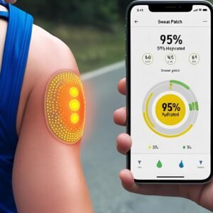 Hydration-tracking sweat patch 