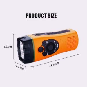 Kinetic energy-powered flashlight