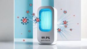 Smart air purifier with UV-C sterilization