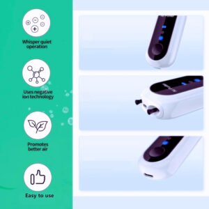 Wearable air purifier necklace