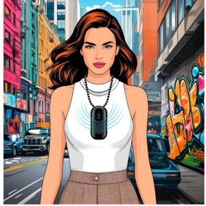 Wearable air purifier necklace