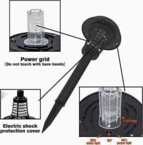 Solar-powered insect repellent device