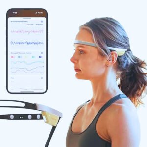 Mood-sensing headband for stress relief