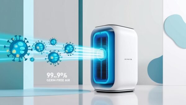 Smart air purifier with UV-C sterilization