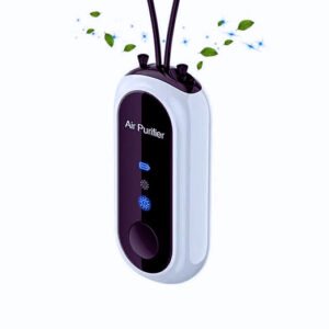 Wearable air purifier necklace