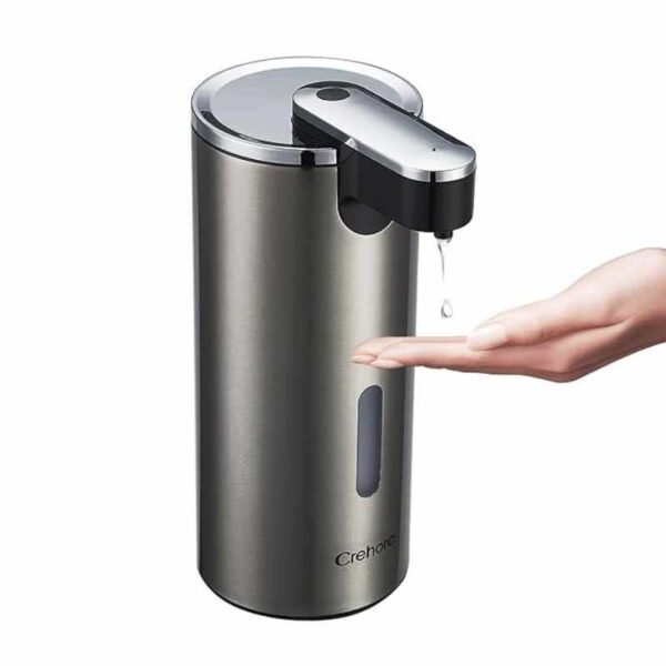Touchless soap dispenser with UV sanitizer