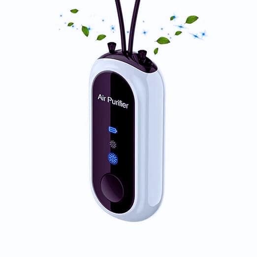 Wearable air purifier necklace